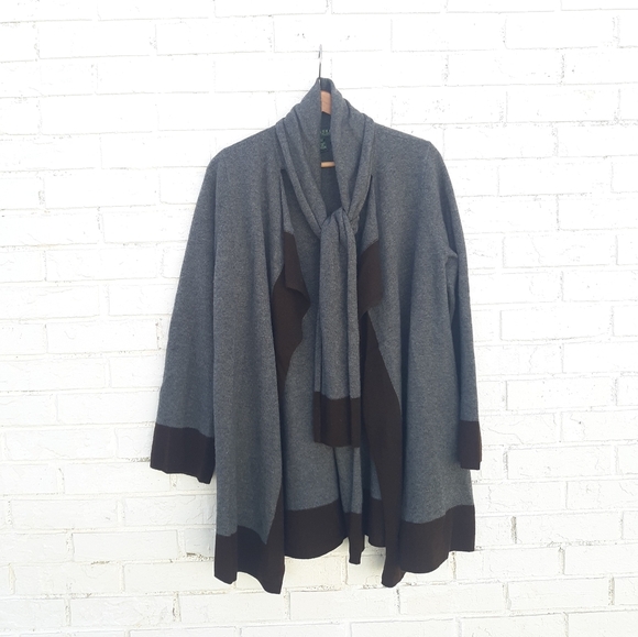 Lauren Ralph Lauren Wool Cashmere Cardigan - Picture 2 of 6